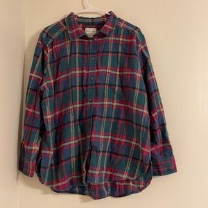 American Eagle flannel boyfriend fit